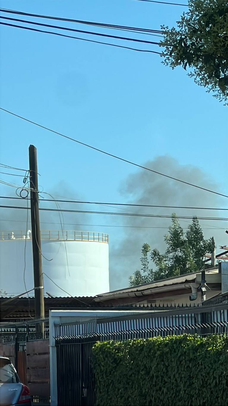 El incendio se vio desde distintas partes de la comuna