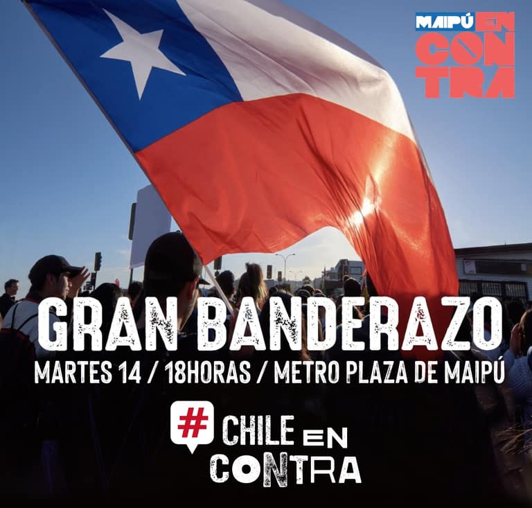 Banderazo por el rechazo en Maipú