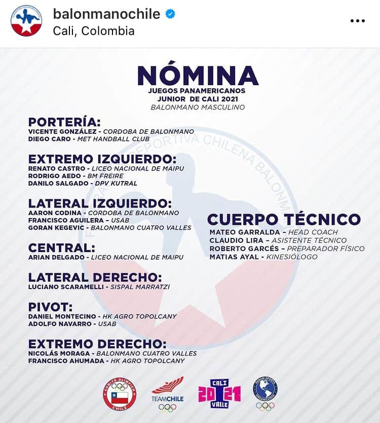TeamChile en balonmano se lleva bronce: tres son maipucinos
