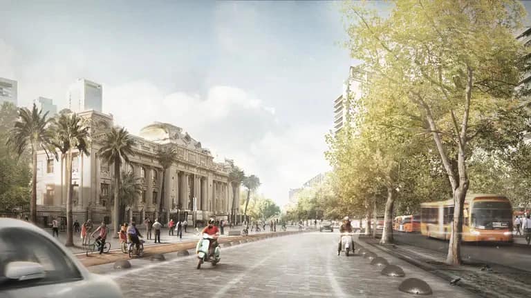 Proyecto Nueva Alameda-Providencia: ciclovía conectaría Maipú con Las Condes