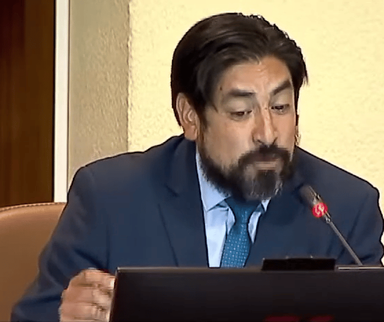 Rubén Oyarzo en votación por Reforma de Pensiones