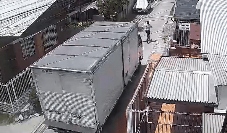 hombre atropellado por camión