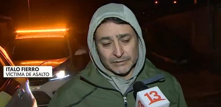 Ítalo Bravo sufrió un violento asalto en Maipú
