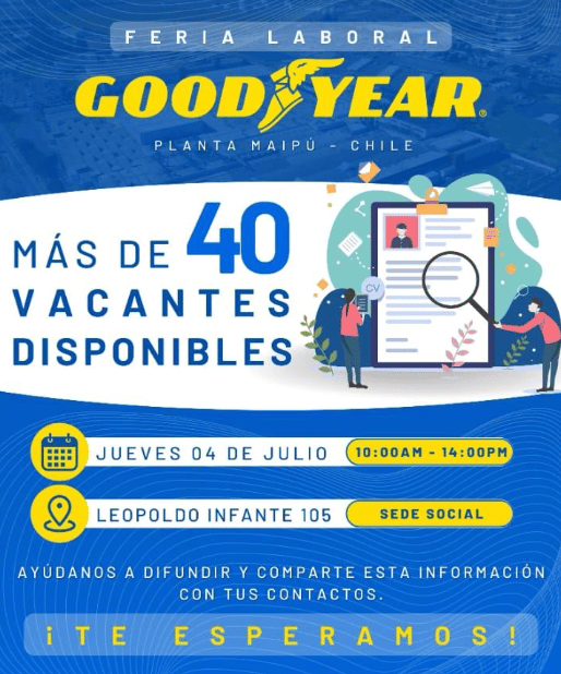 goodyear Feria laboral Maipú.