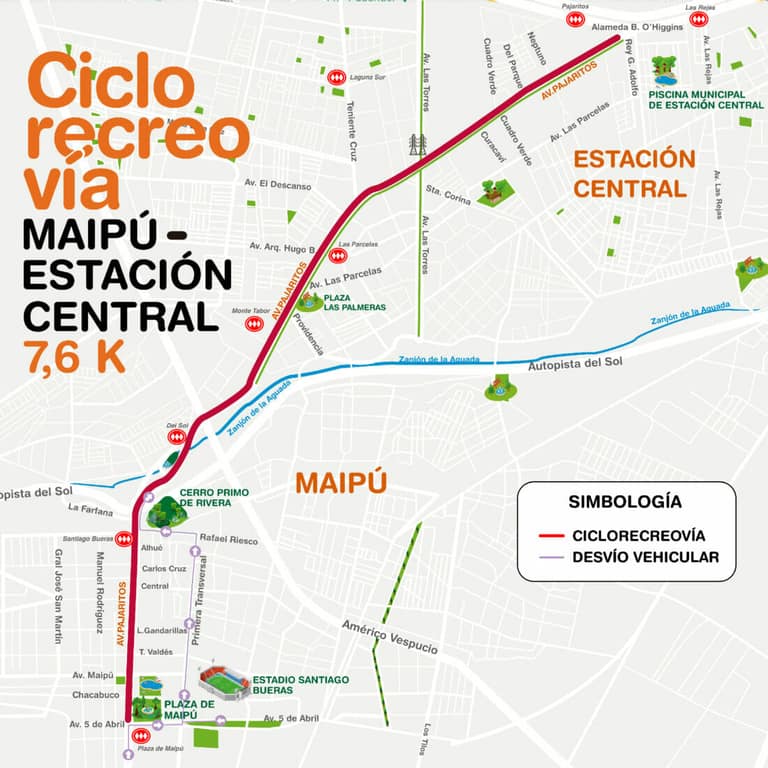 Mapa CicloRecreoVía