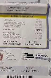 Boleta por más de $117.000.