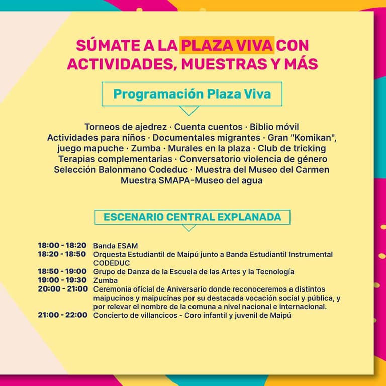 Municipalidad de Maipú celebrará 130 años de historia de la comuna con distintas actividades