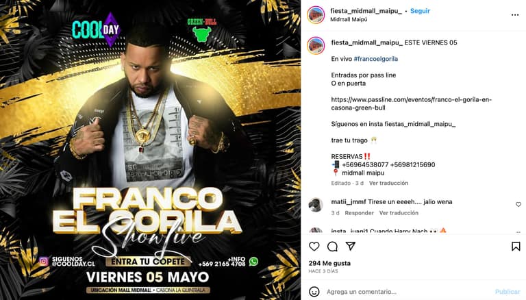 franco el gorila midmall casona clausura