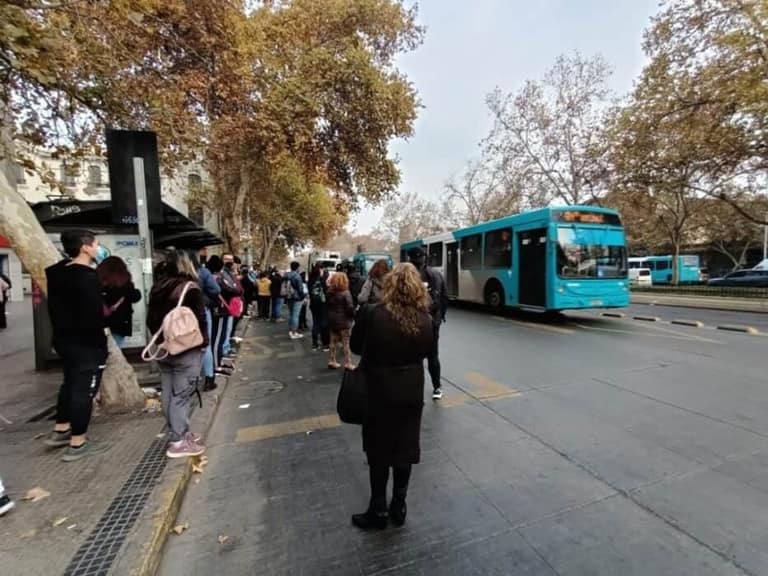 metro interrumpido