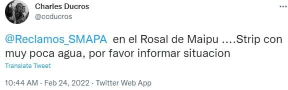 Captura de Twitter