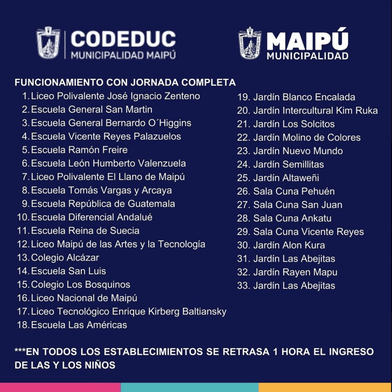 suspensión de clases