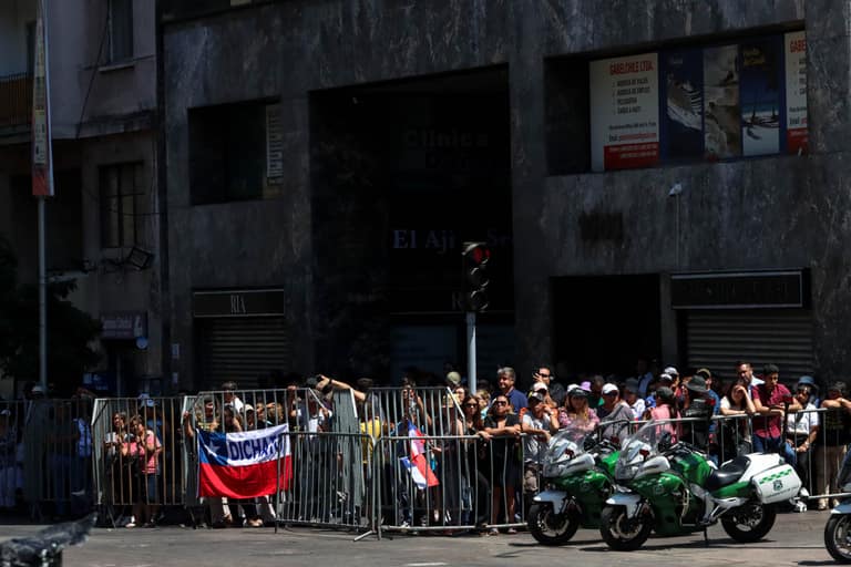 La gente le rindió un tributo al exPresidente