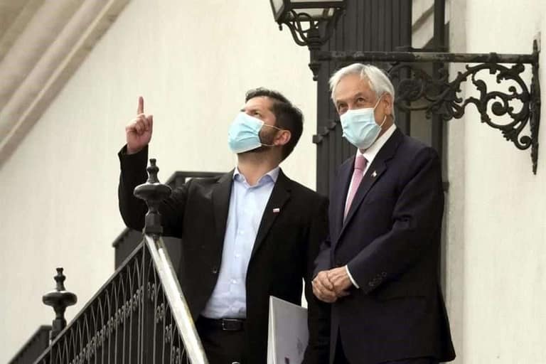 Gabriel Boric y Sebastián Piñera