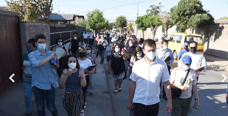 Caminatas barriales. Municipalidad de Maipú