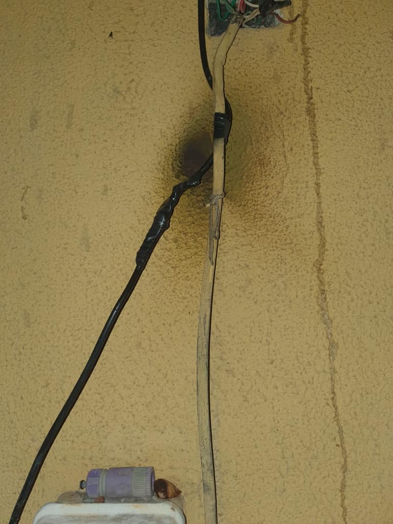 Cable quemado Enel