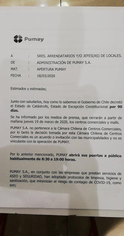 Mall Pumay seguirá en funcionamiento: «Somos el poco comercio que queda en el centro de Maipú»