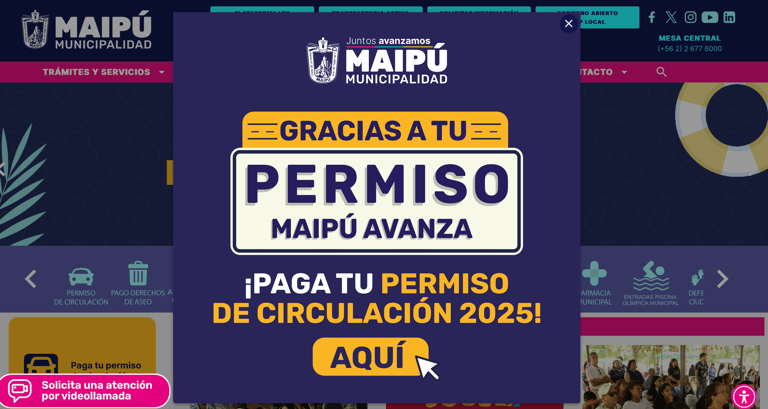 permiso de circulación en Maipú.