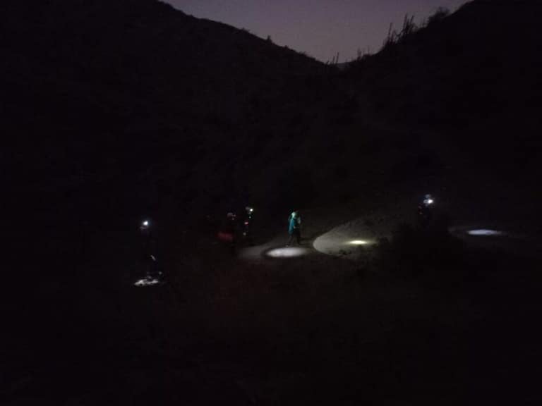 Caminata nocturna por la Quebrada de la Plata