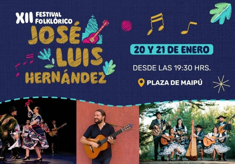 Panoramas Gratis: Festival folclórico Jose Luis Hernández 2023 en Maipú