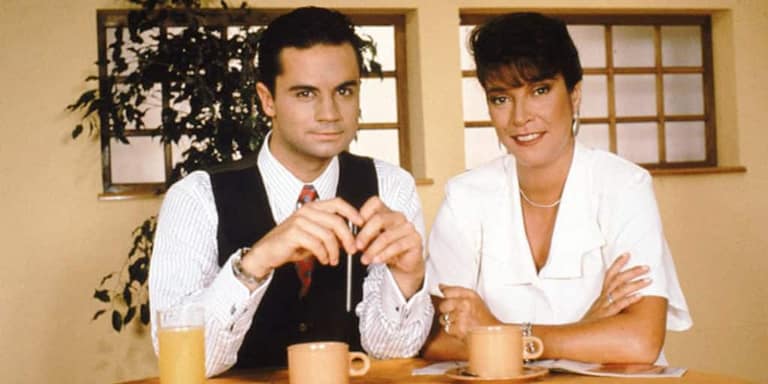 Felipe Camiroaga y Tati Penna en 'Buenos días a todos', TVN.