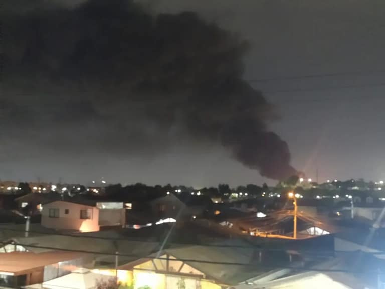 humo llega hasta maipu