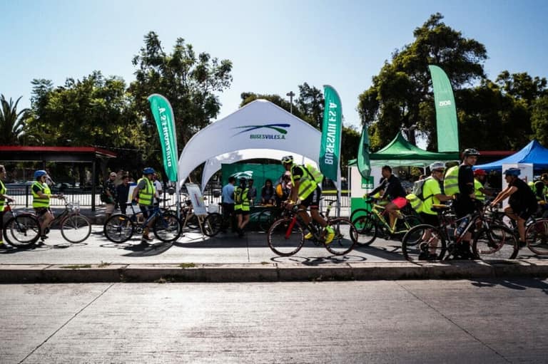 Jornada de sensibilización para prevenir siniestros entre ciclistas y buses se llevó a cabo en Maipú