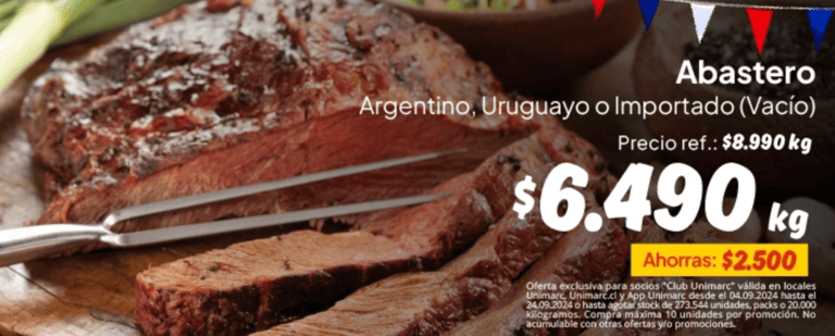 oferta carne unimarc