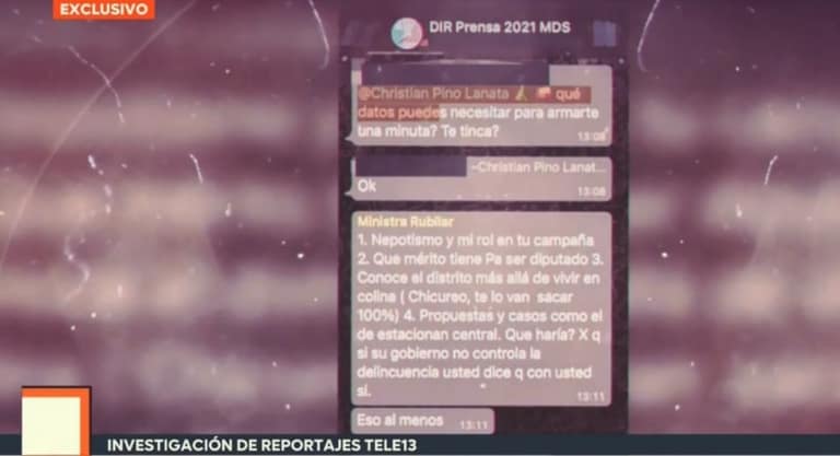 cristian pino karla rubilar faltas probidad