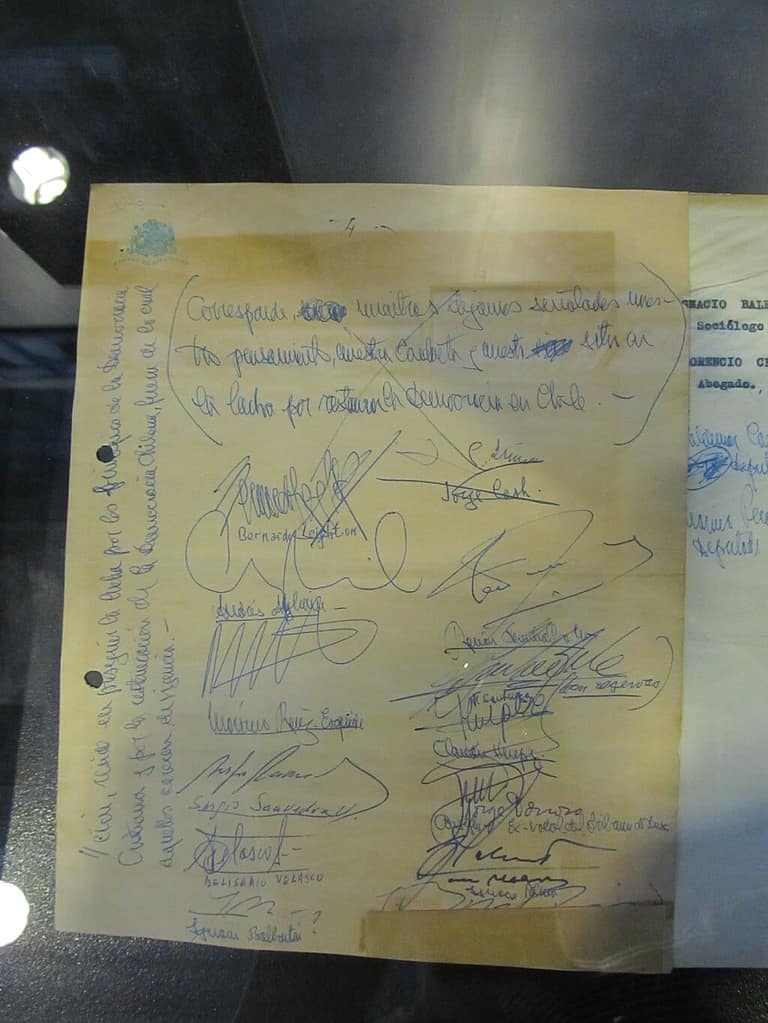 La carta de los 13 que leyó Undurraga