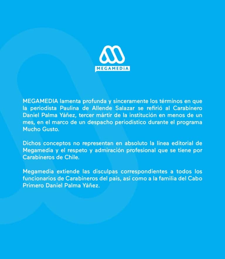 Comunicado sobre Paulina De Allende Salazar