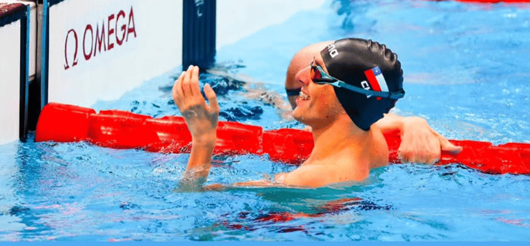Alberto Abarza en Mundial de Para Natación Singapur 2025. Fuente: Teamparachile.