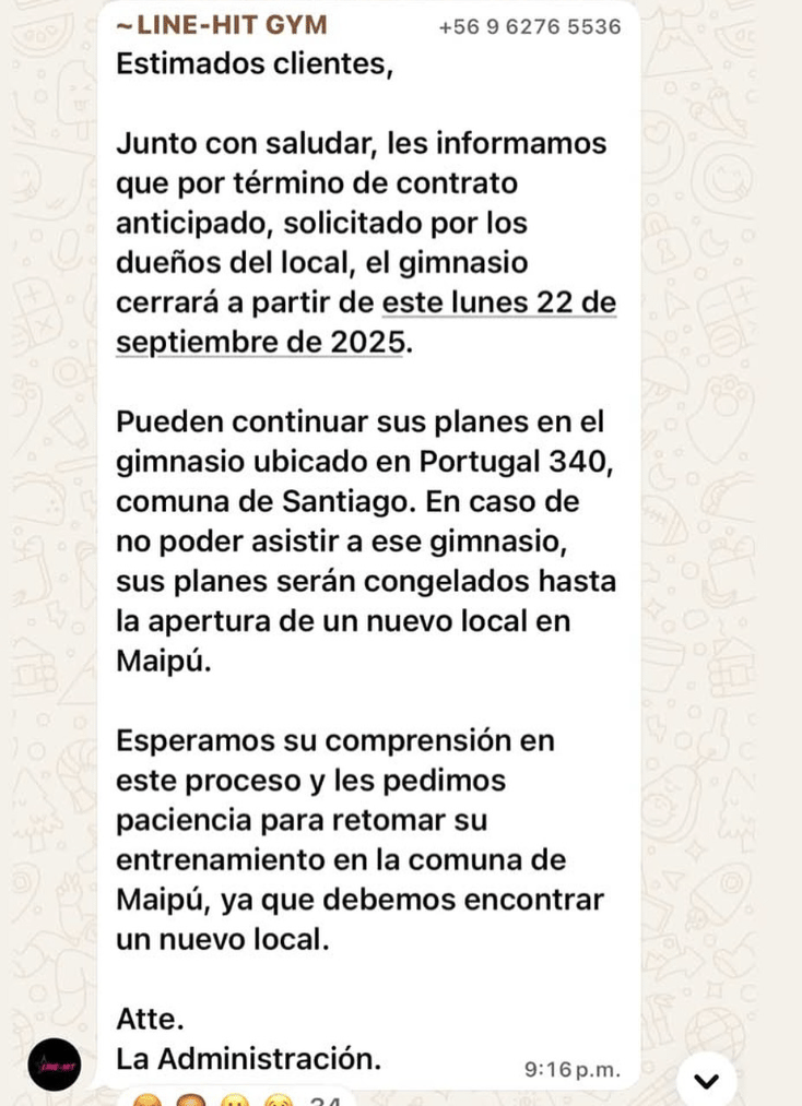Gimnasio Line Hit Maipú