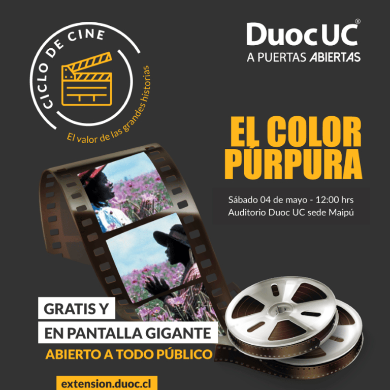 Conoce la cartelera del ciclo de cine de Duoc UC Maipú para el mes de abril
