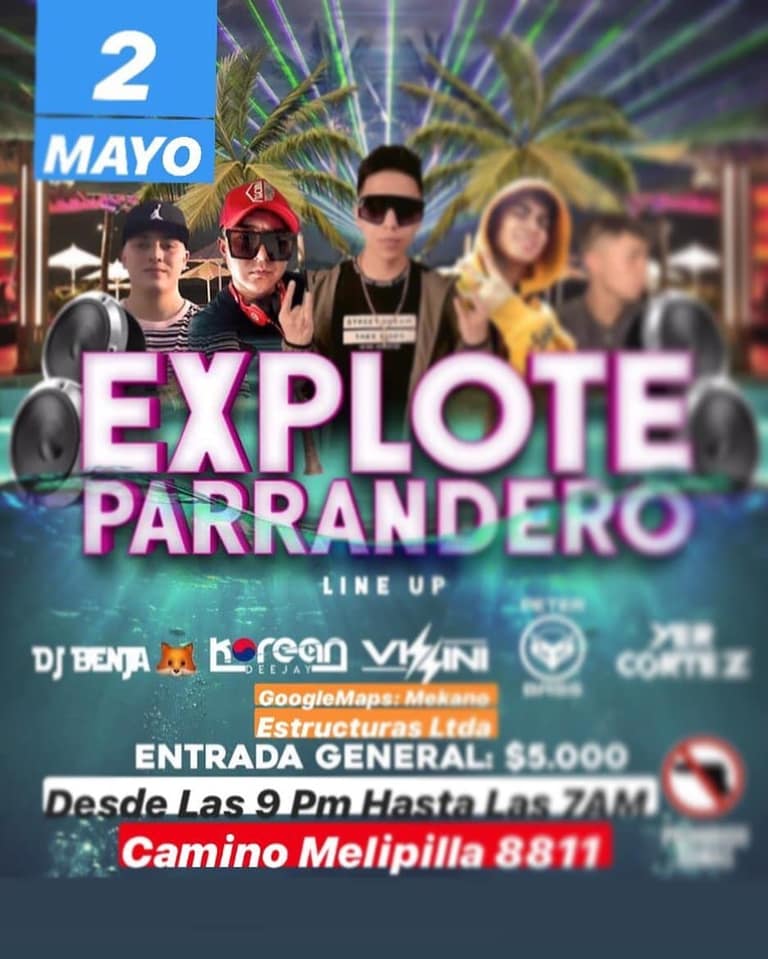 Afiche con el llamado a la fiesta