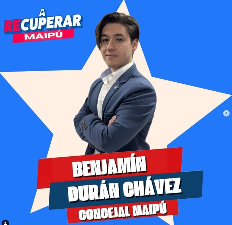 Benjamín Durán, candidato a concejal por Maipú