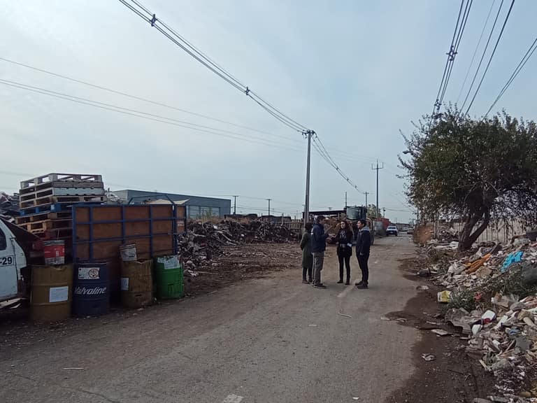 Visita del Municipio de Maipú y Gobernación de Santiago al basural.