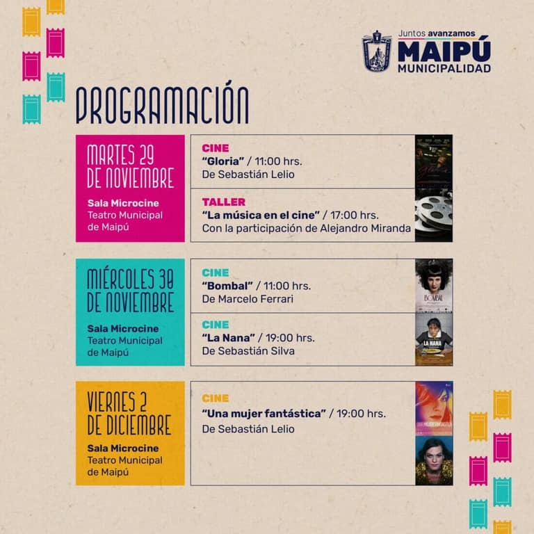 cartelera día del cine chileno