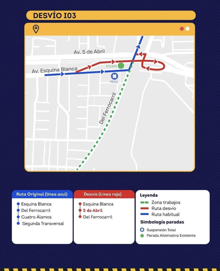Buses RED desviarán su recorrido en Maipú desde el 25 de julio por obras del Serviu