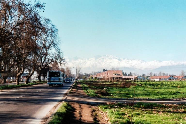 Vista de avenida Pajaritos, 1990| Fuente: Freddy Fernández.