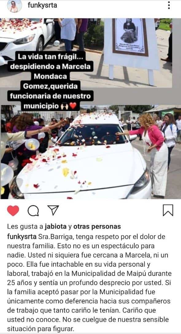 «No era tu muerto, no era tu familia»: indignación contra Cathy Barriga por figuración en cortejo fúnebre de funcionaria fallecida