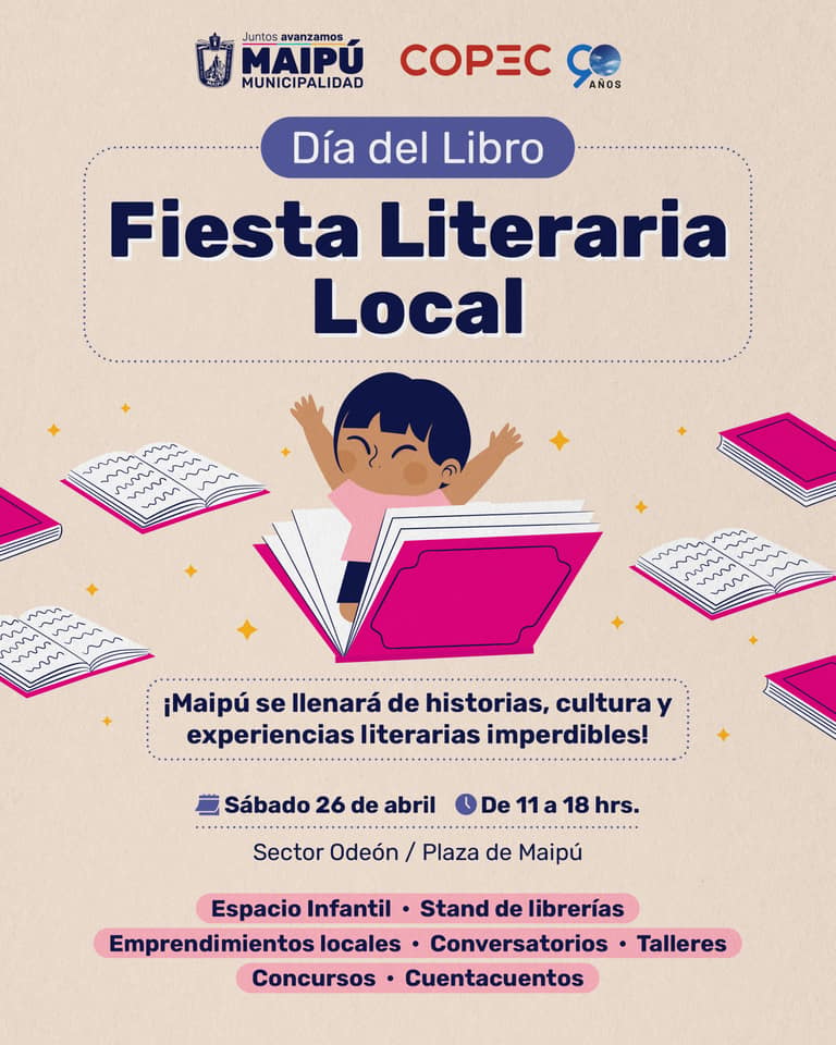 Fiesta Literaria Local en el Día del Libro en Maipú