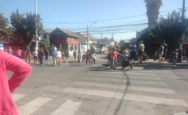 Coleros manifestándose en El Descanso