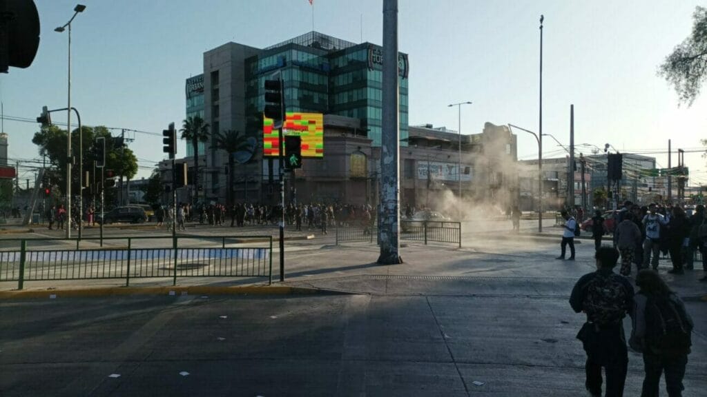 enfrentamientos plaza de maipú