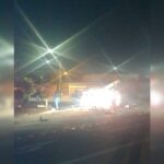 "Abordazo" en Camino a Melipilla terminó con el vehículo de los delincuentes volcado 1 auto volcado camino a melipilla