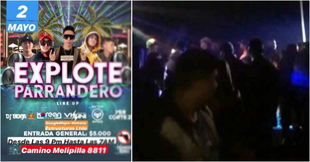 [VIDEO] Jóvenes maipucinos realizaron masiva fiesta electrónica en el día con más contagios por COVID-19 en Chile