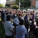 "¡Queremos votar!": vecinos votantes protestaron afuera de Colegio Santa María 1 santa maria 1