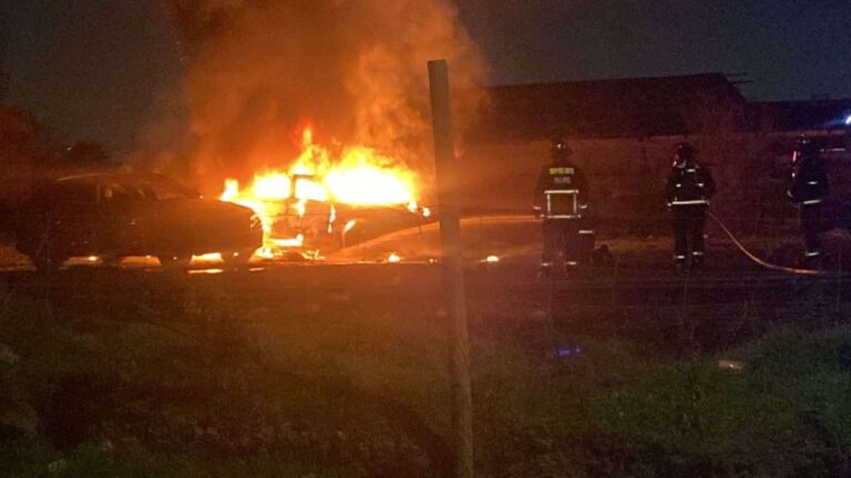 vehiculos asalto incendio