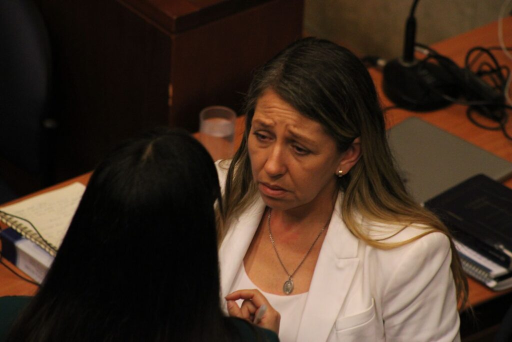 Andrea Monsalve en audiencia de formalización