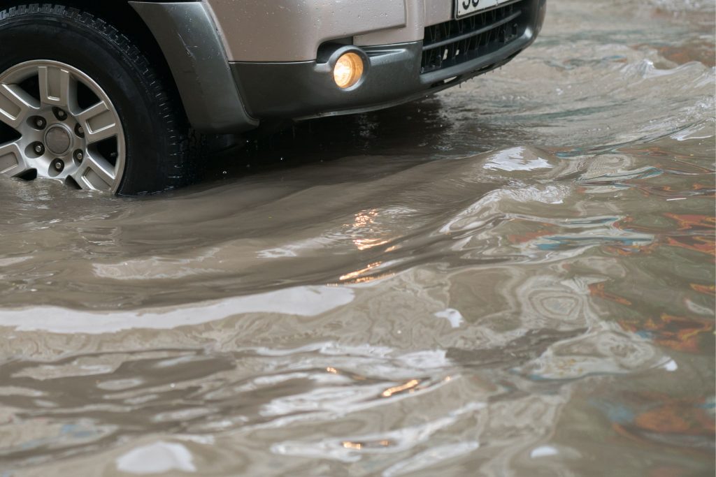 calles anegadas lluvia en maipu