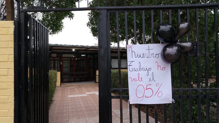 profesores en huelga